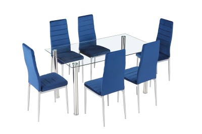 Conjunto mesa y 6 sillas...