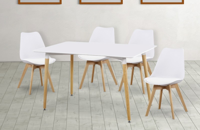 Conjunto mesas y sillas para comedor. En muebles Díaz.Muebles Díaz