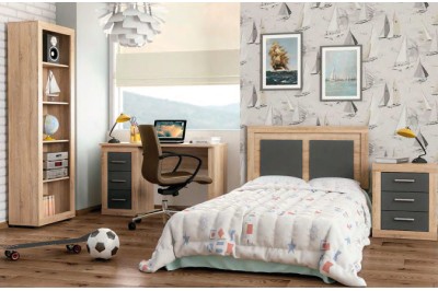 Juvenil con cama nido escritorio estanterías  Childrens bedroom furniture,  Kids room desk, Bedroom furniture sets