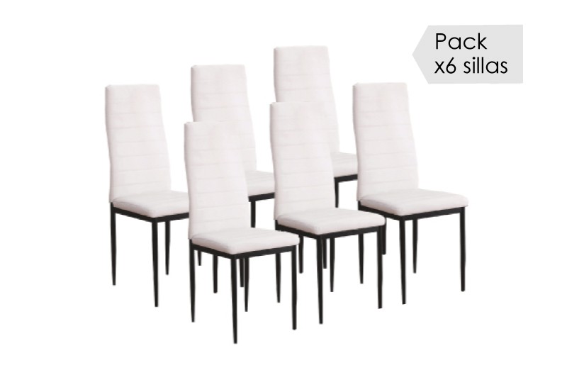 Compra Conjuntos de 6 sillas online baratas