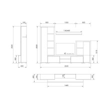 Composición de salón de diseño 14A-0001