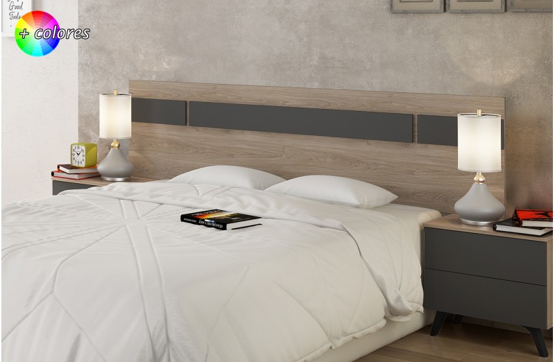 Cabecero cama colgado 160 cm roble cambrian o blanco
