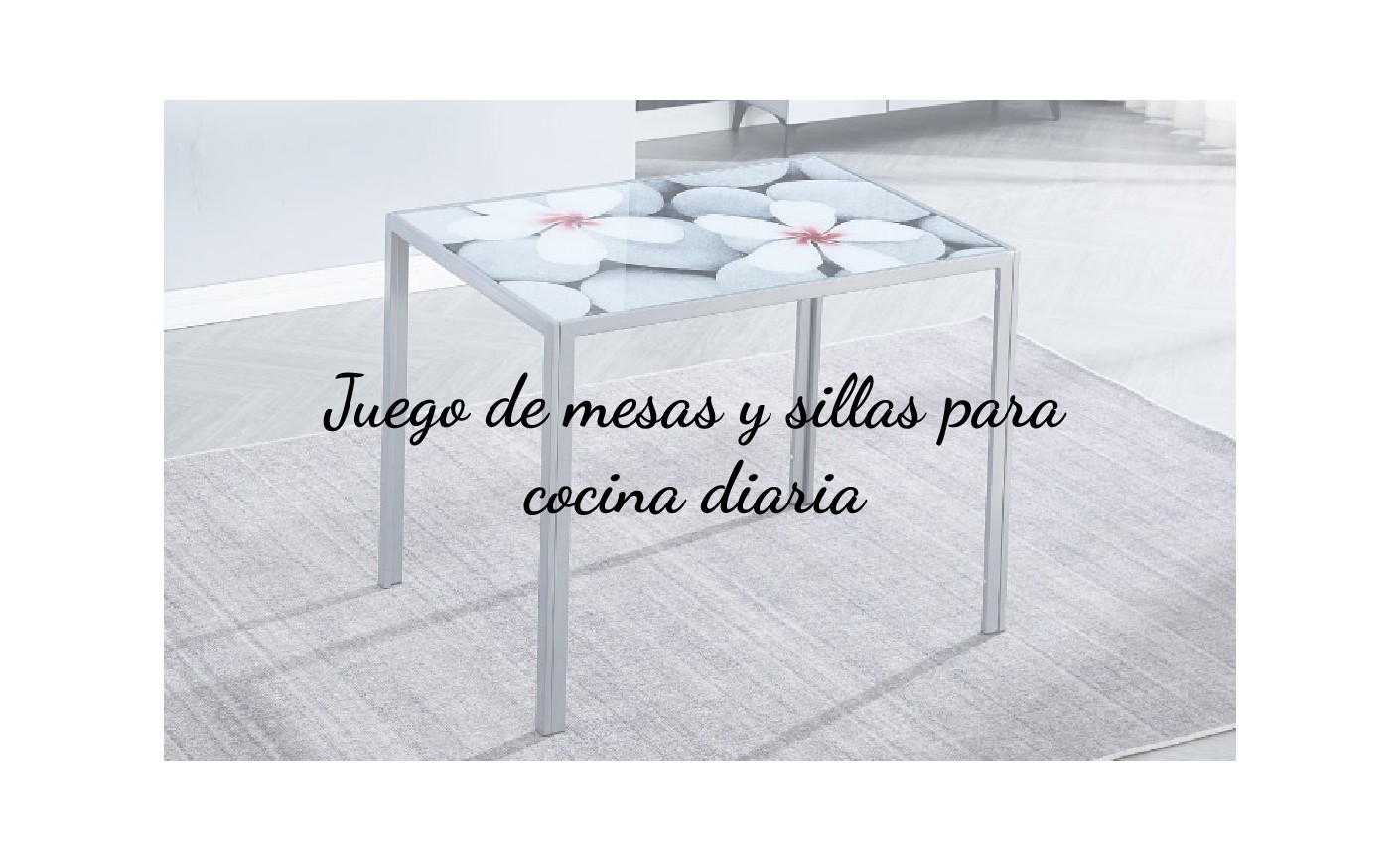 Juego de mesas y sillas de cocina 