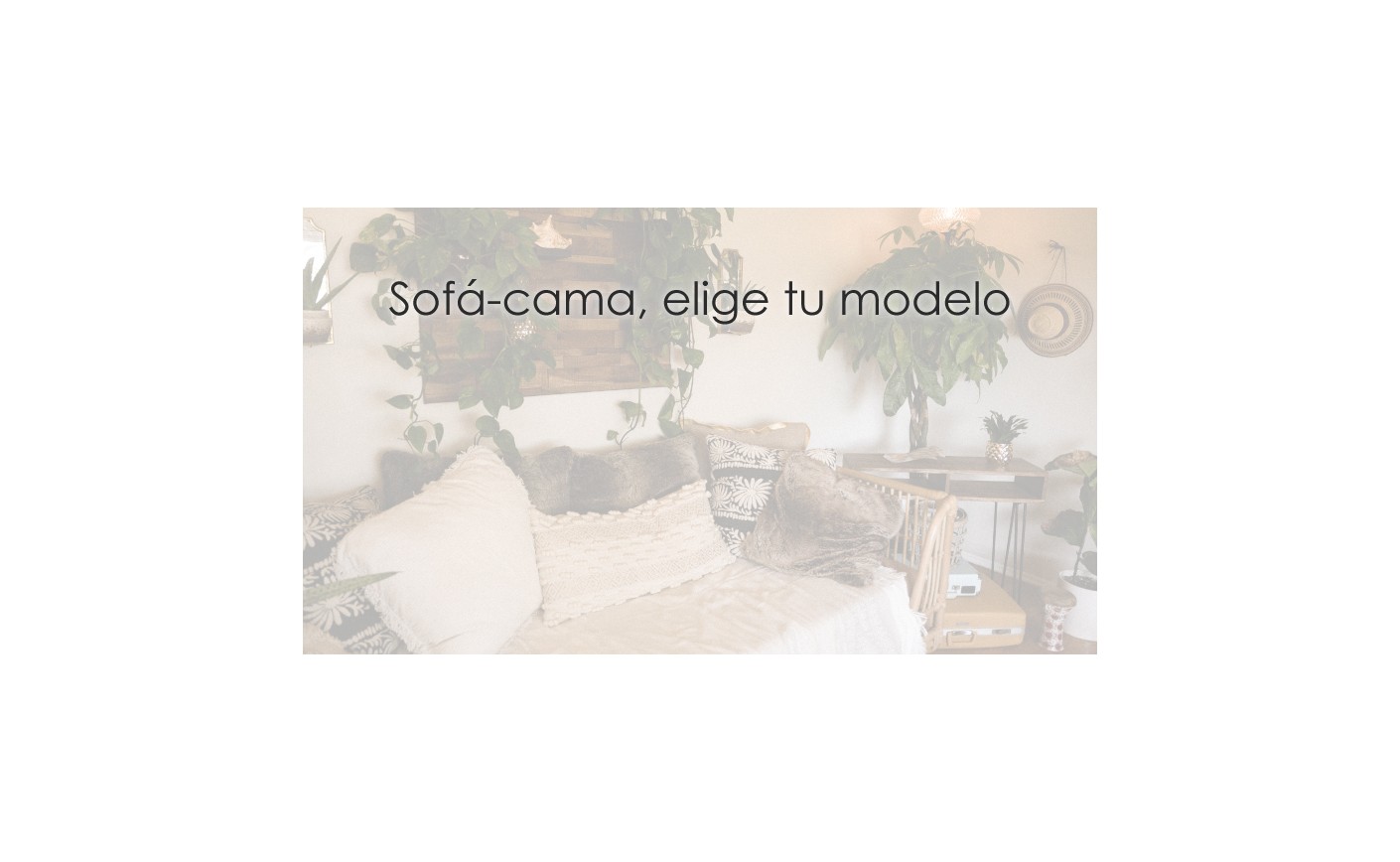 Sofá- cama: Elige tu modelo 